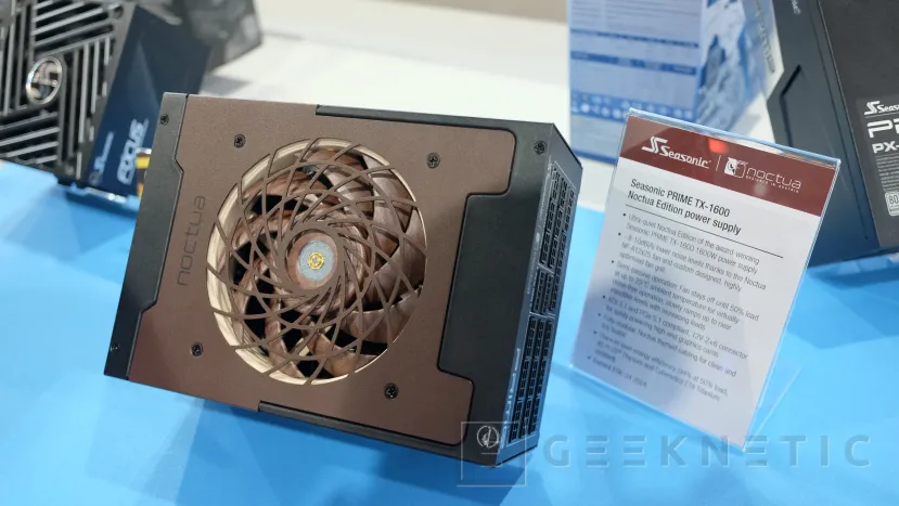 Geeknetic Seasonic y Noctua se alían para crear una edición especial de la fuente Prime TX-1600 más silenciosa 1