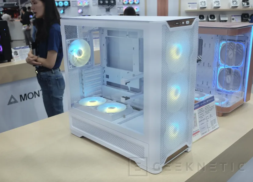 Geeknetic La MONTECH SKY 3 combina el diseño de cristal templado curvado con zonas de rejilla &quot;mesh&quot; para la refrigeración 4