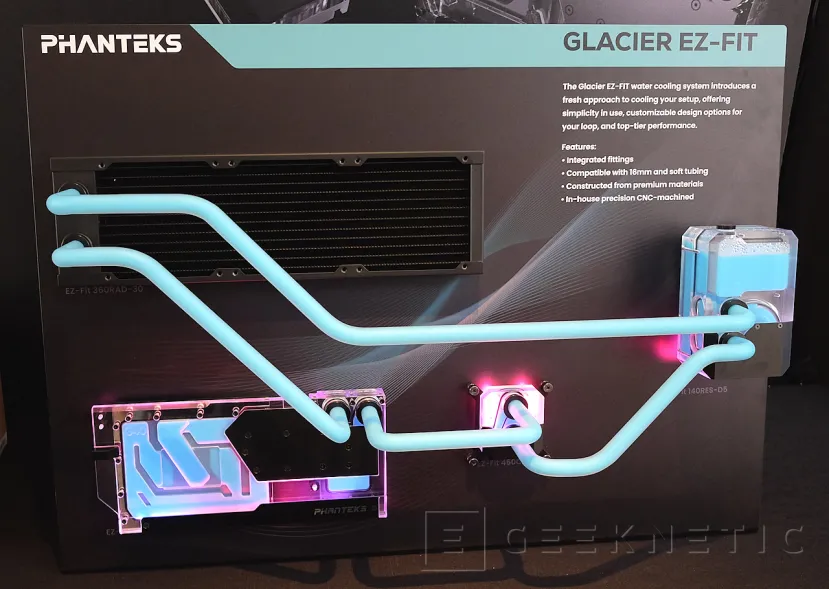 Geeknetic Phanteks creara su ecosistema para refrigeración líquida personalizada Glacier EZ-Fit 1