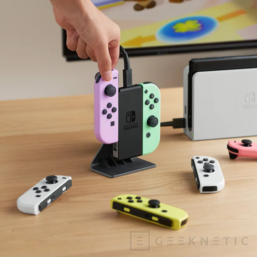 Geeknetic Nintendo lanza un soporte de carga para los JoyCon más de 7 años después del lanzamiento de la Nintendo Switch 2