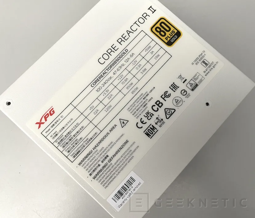 Geeknetic XPG CORE REACTOR II 850W Review 5