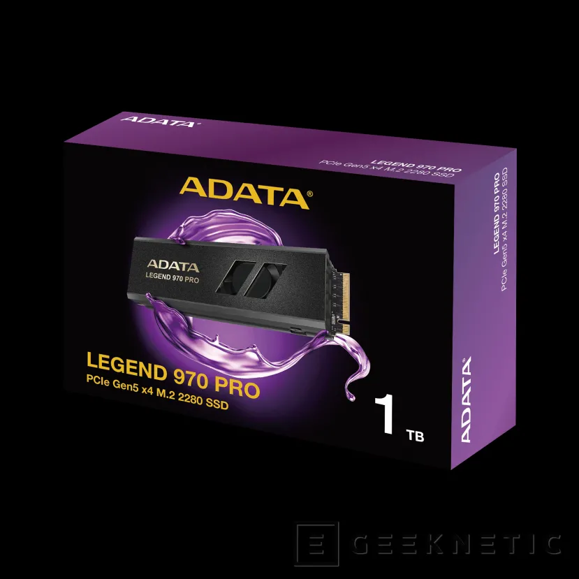 Geeknetic Nuevo SSD ADATA 970 PRO que alcanza 14000 MB/s de lectura que incluye disipador de aluminio y ventilador  3