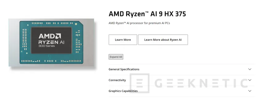 Geeknetic El Nuevo AMD Ryzen AI 9 HX375 ha sido confirmado por AMD con una potencia de 55 TOPS en su NPU y 85 TOPS en total 1