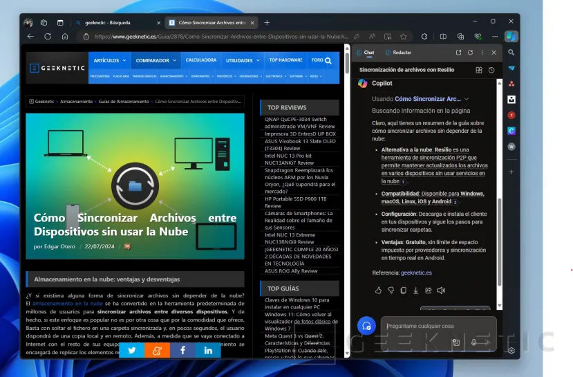 Geeknetic IA de Copilot en Microsoft Edge: cómo usarla y trucos para sacarle partido 5