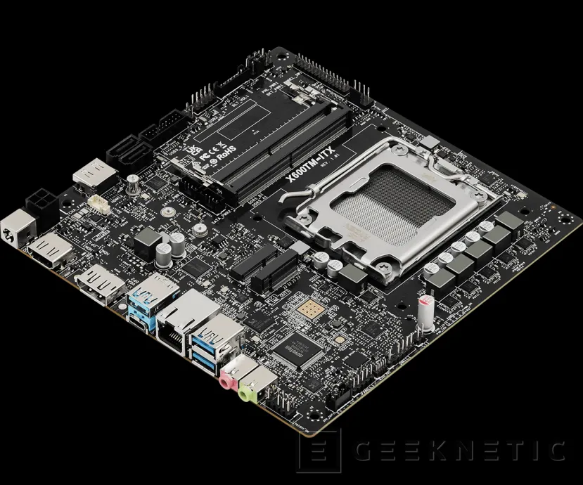 Geeknetic Nueva placa ASRock Thin Mini-ITX para CPUs AMD Ryzen con socket AM5 con solo 17x17 cm 2