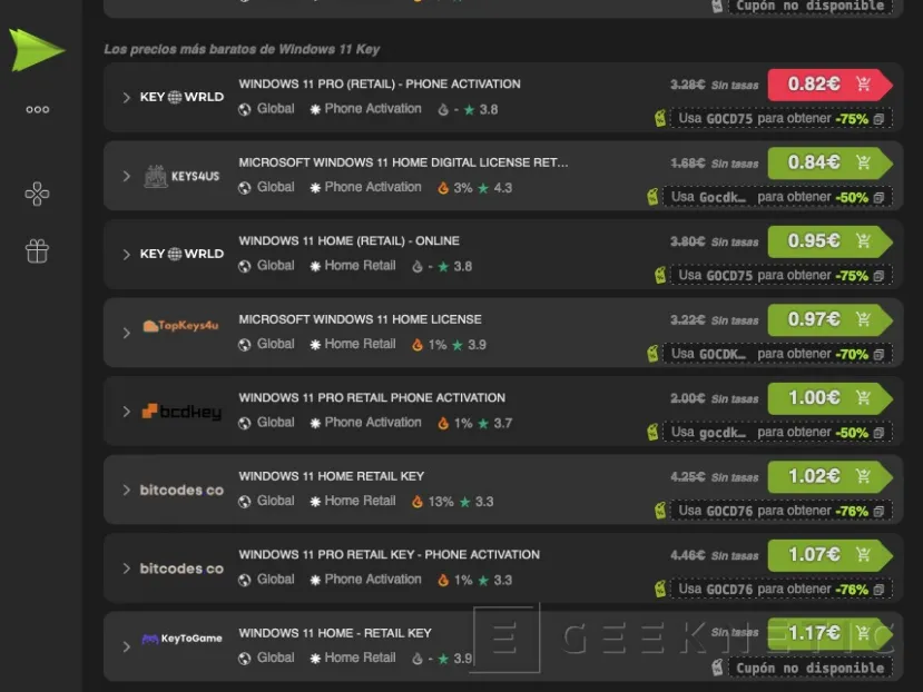 Geeknetic Claves baratas de Windows 11 5