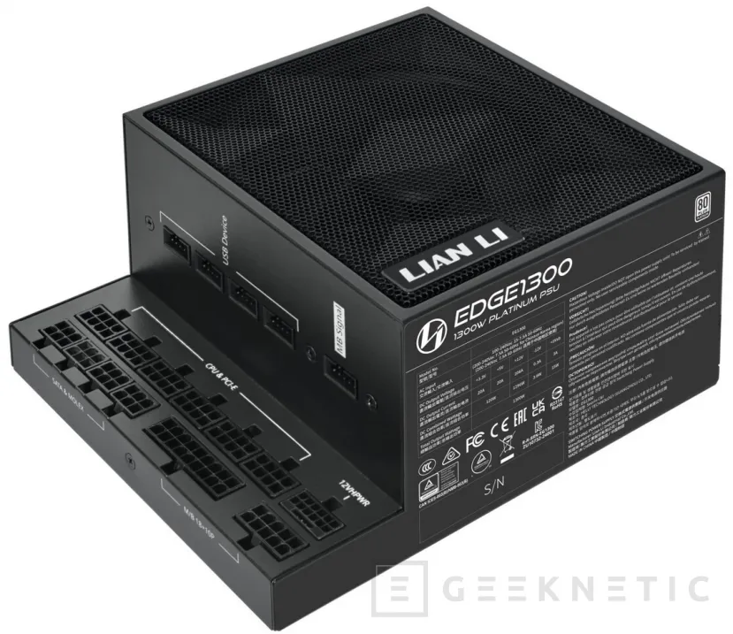 Geeknetic Ya disponibles las fuentes de alimentación Lian Li Edge con conectores en horizontal 2