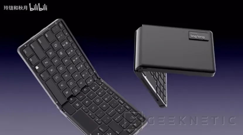 Geeknetic This foldable keyboard hides inside a complete PC with an AMD Ryzen 7 8840U 1