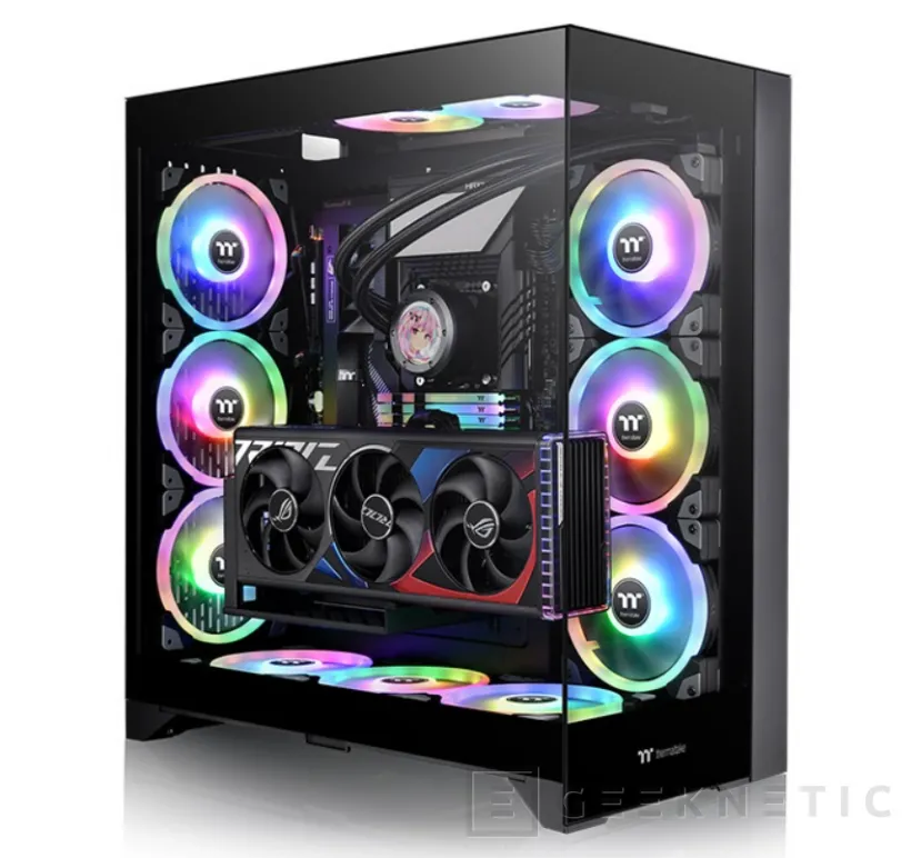 Geeknetic The new Thermaltake CTE E660 MX can place the graphics card in three different positions 1