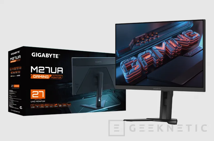 Geeknetic Gigabyte M27UA: Un monitor 4K a 160 Hz con panel IPS 1