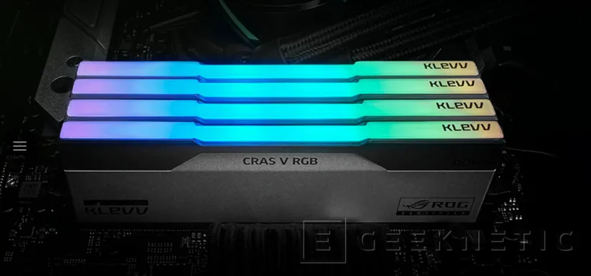 Geeknetic Nuevas memorias DDR5 KLEVV CRAS V RGB certificadas por ASUS ROG 2