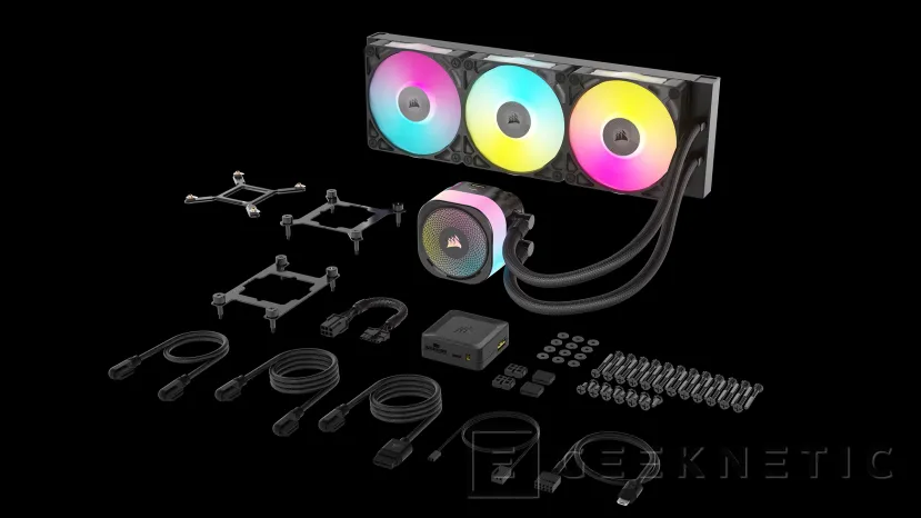 Geeknetic Nueva refrigeración líquida AiO CORSAIR iCUE LINK TITAN RX RGB con bomba mejorada y cabezales intercambiables 1