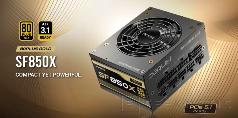 Geeknetic 850W y ATX 3.1 en las nuevas fuentes de alimentación SFX Antec SF850X 1