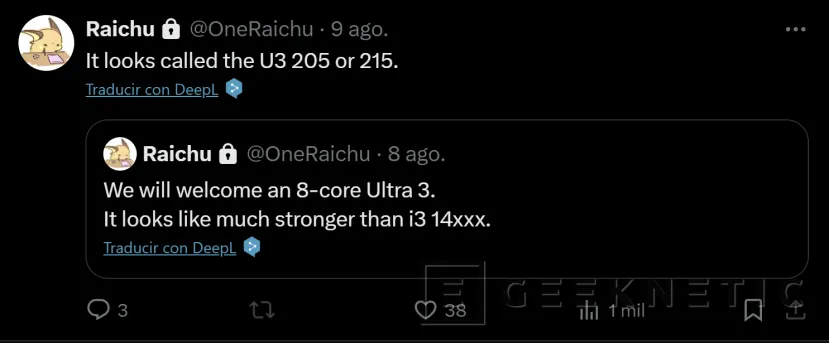 Geeknetic Los Intel Core Ultra 3 de la serie 200 para equipos de escritorio llegarán con 8 núcleos 1