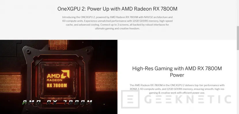 Geeknetic La AMD Radeon RX 7800M contará con la GPU Navi 32, 60 CUs y 12 GB de VRAM GDDR6 1