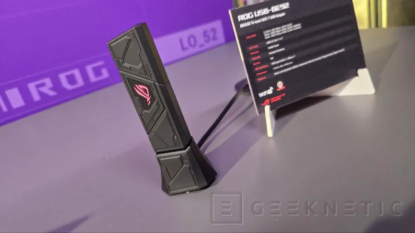 Geeknetic La ASUS ROG USB-BE92 es una tarjeta externa con hasta 6,5 Gbps de conexión WiFi 7 1