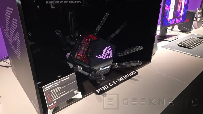 Geeknetic El Router Gaming ASUS ROG Rapture GT-BE19000 con WiFi 7 alcanza los 19 Gbps 2