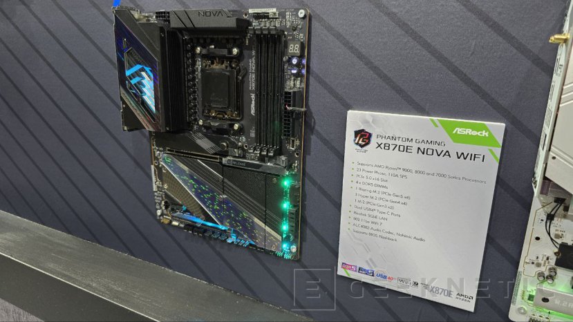 Geeknetic ASRock ha mostrado 6 modelos de placas con chipset X870/X870E durante este Gamescom 7
