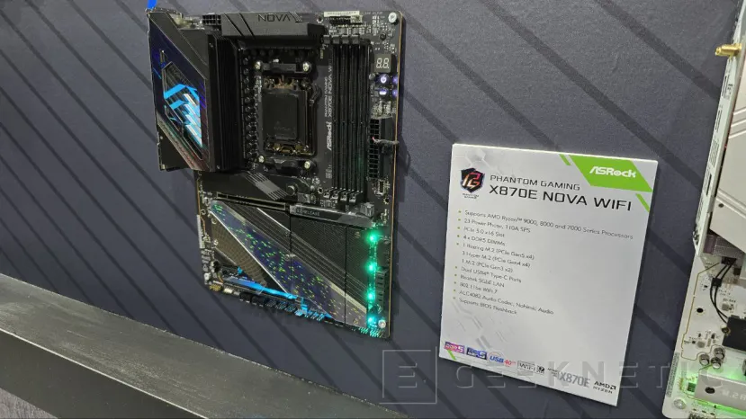 Geeknetic ASRock ha mostrado 6 modelos de placas con chipset X870/X870E durante este Gamescom 7