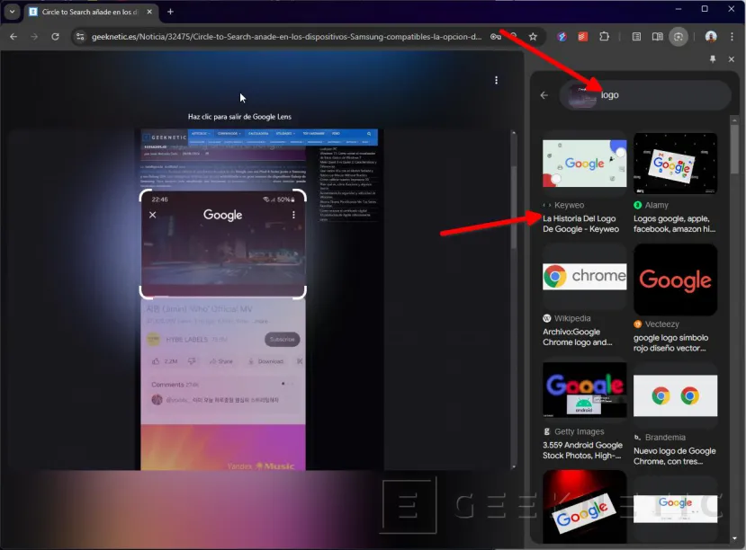 Geeknetic Cómo usar Google Lens en Chrome para el escritorio 8