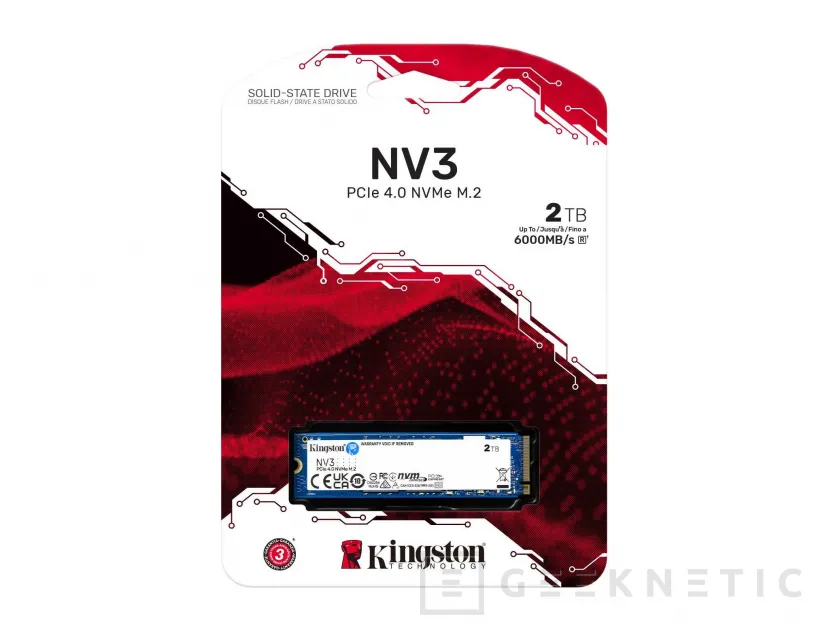 Geeknetic Kingston actualiza su SSD más popular, ahora el Kingston NV3 ahora alcanza los 6000 MB/s de lectura 2