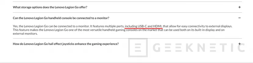 Geeknetic Lenovo tiene preparado un modelo de su consola Legion Go con pantalla de 7 pulgadas, salida HDMI y doble ventilador 3