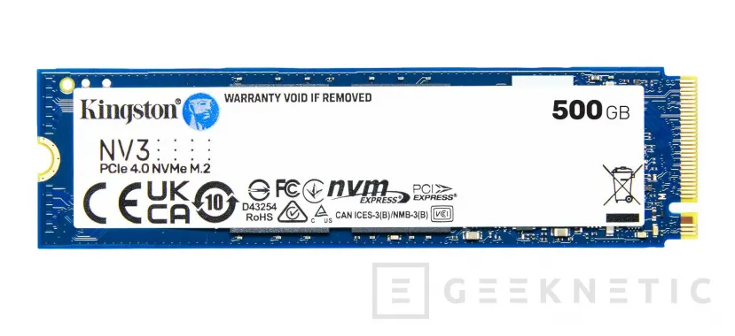 Geeknetic Kingston actualiza su SSD más popular, ahora el Kingston NV3 ahora alcanza los 6000 MB/s de lectura 3