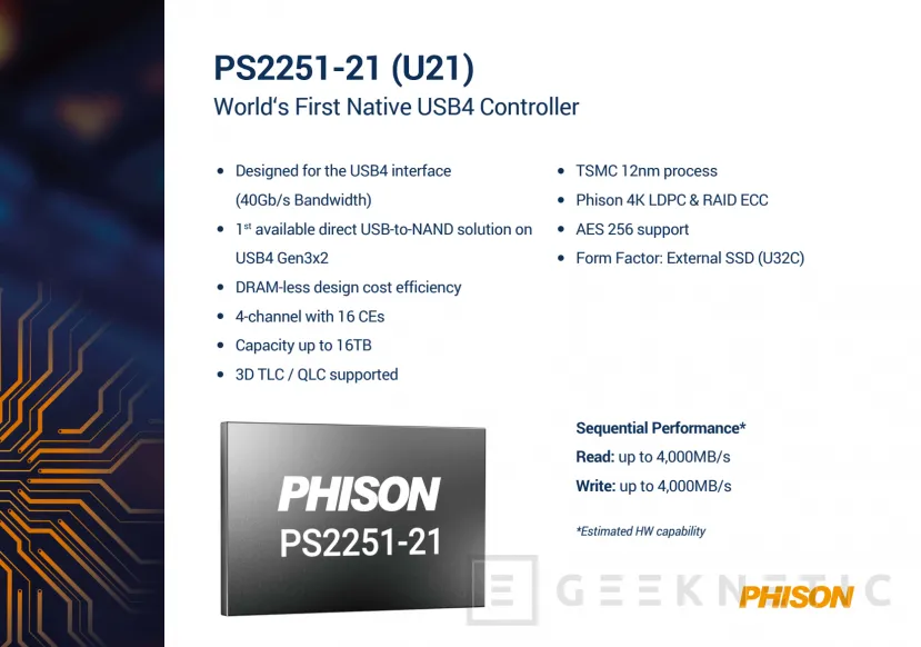 Geeknetic Phison ha presentado nuevas controladoras PCIe 4.0 con menor consumo y una unidad PCIe 5.0 para portátiles 2