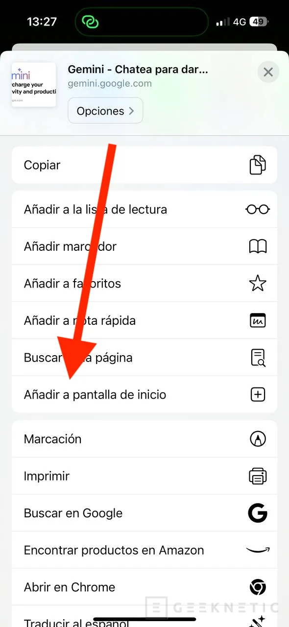 Geeknetic Cómo usar la IA Gemini en iOS 2