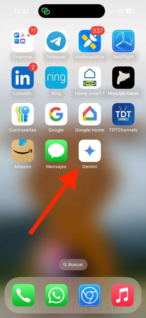 Geeknetic Cómo usar la IA Gemini en iOS 4