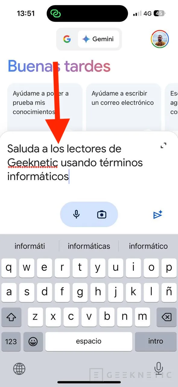 Geeknetic Cómo usar la IA Gemini en iOS 6