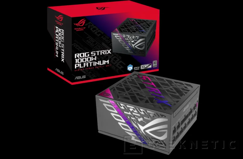 Geeknetic Nuevas fuentes de alimentación ASUS ROG Strix Platinum con hasta 1.200 W de potencia y estabilizadores de voltaje para GPU  2