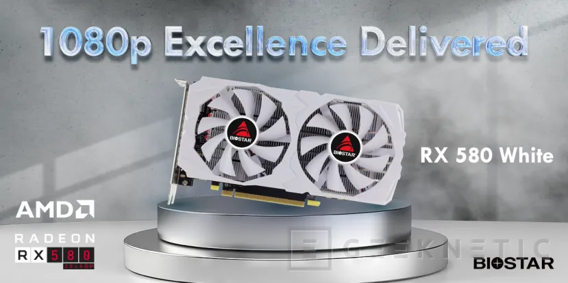 Geeknetic BIOSTAR lanza la Radeon RX 580 en color blanco 7 años después de su lanzamiento original 1