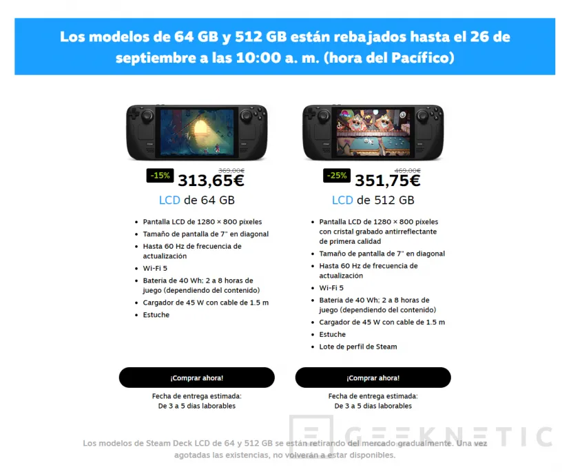 Geeknetic Llévate la Steam Deck de 512 GB por 351 euros con las ofertas de septiembre de Valve 1