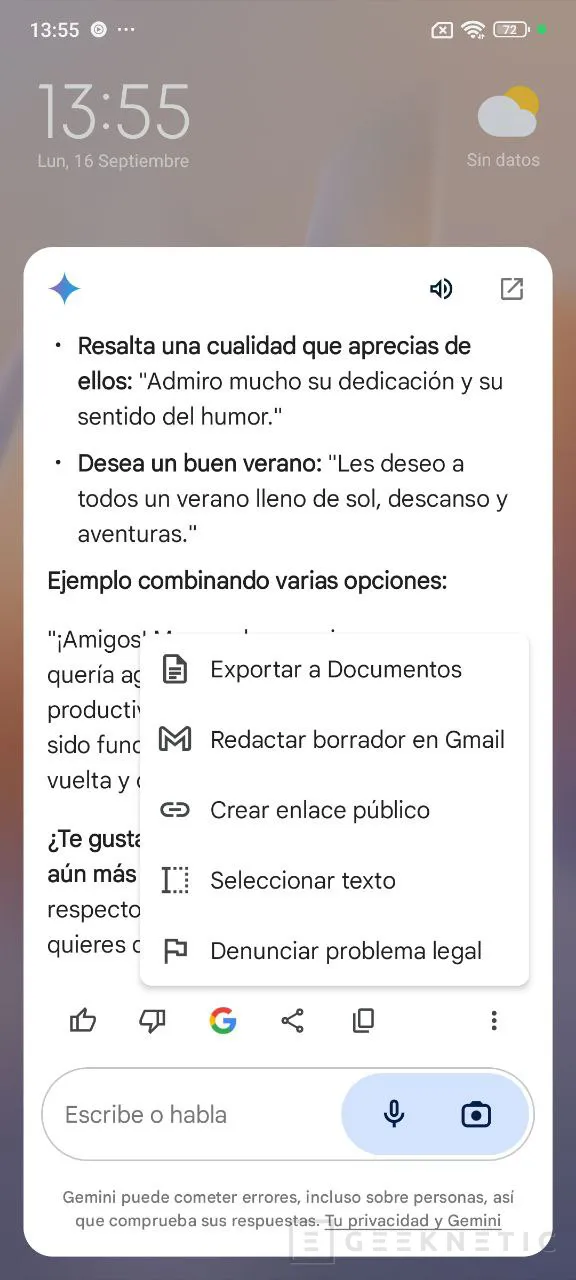 Geeknetic 7 trucos para sacarle más partido a Gemini en Android 14