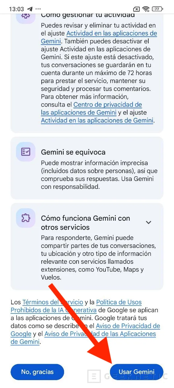 Geeknetic 7 trucos para sacarle más partido a Gemini en Android 5