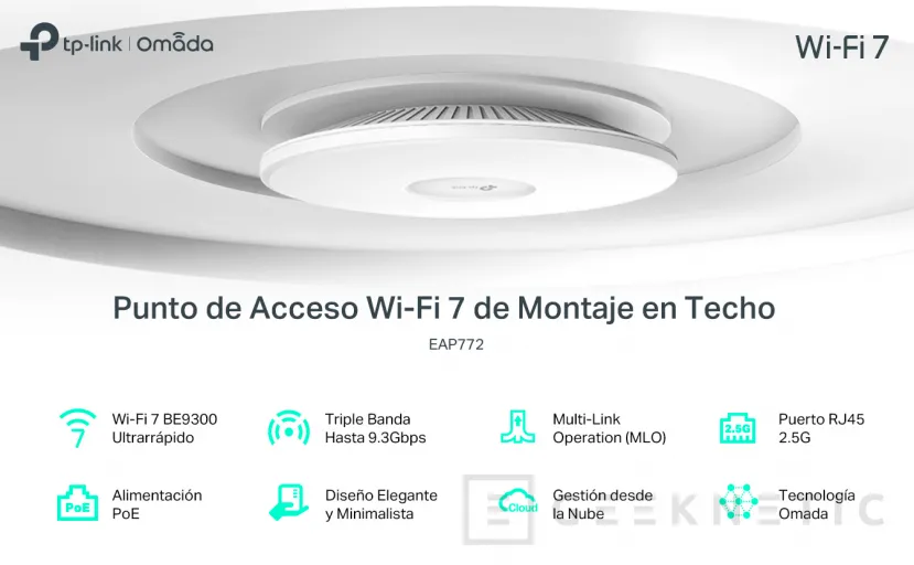 Geeknetic Nuevo Punto de Acceso TP-Link Omada EAP7720 con WiFi 7 y hasta 9.300 MB/s  3