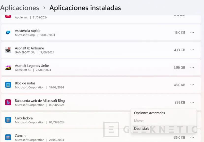 Geeknetic Cómo Mejorar el Rendimiento de Windows 11 eliminando el Bloatware 2