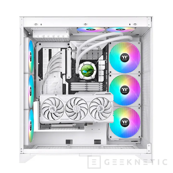 Geeknetic Thermaltake ha lanzado la RL AiO TH V2 Ultra EX ARGB Sync en color blanco y disponible en 4 tamaños de radiador 3