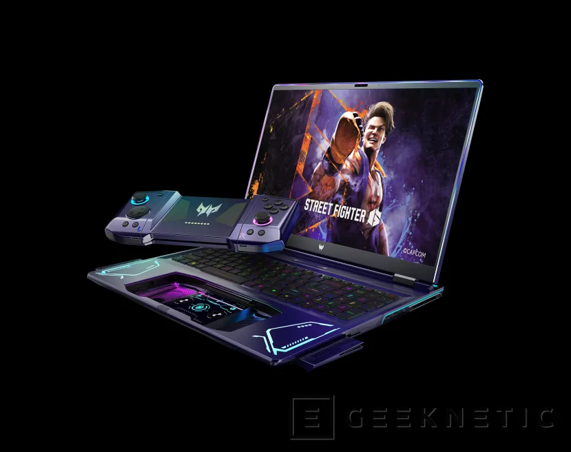 Geeknetic Acer surprises with Project DualPlay: A gaming laptop with integrated detachable controllers 1