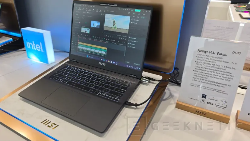 Geeknetic MSI shows us its Prestige AI+ and Summit AI+ laptops with Intel Core Ultra 200V processors and 5MP camera with HDR 2