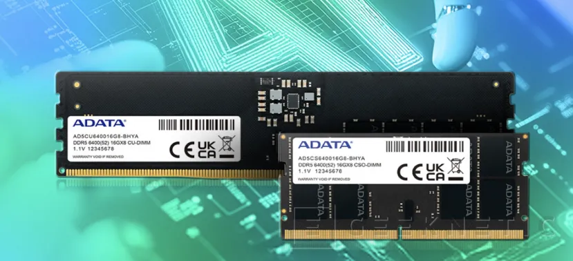 Geeknetic ADATA anuncias sus memorias DDR5-6400 para entornos industriales 1