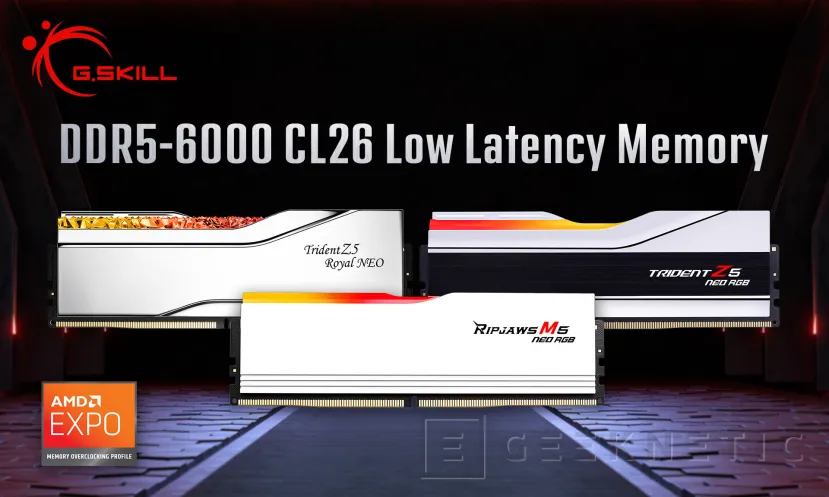 Geeknetic G.Skill Introduces CL26 and CL28 Low Latency DDR5 Modules Compatible with AMD EXPO 1