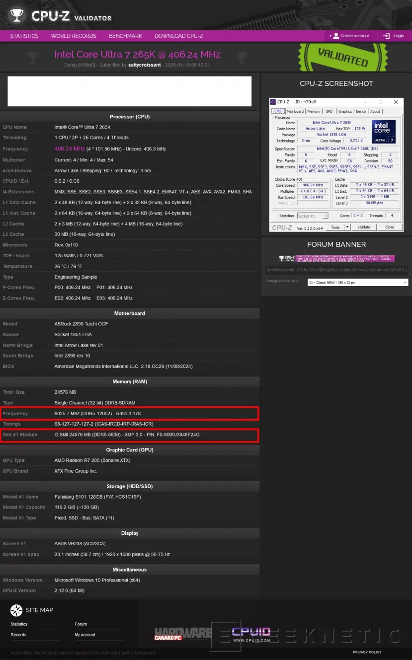 Geeknetic Las memorias G.Skill Trident Z5 alcanzan más de 12.000 MT/s con refrigeración por aire 1