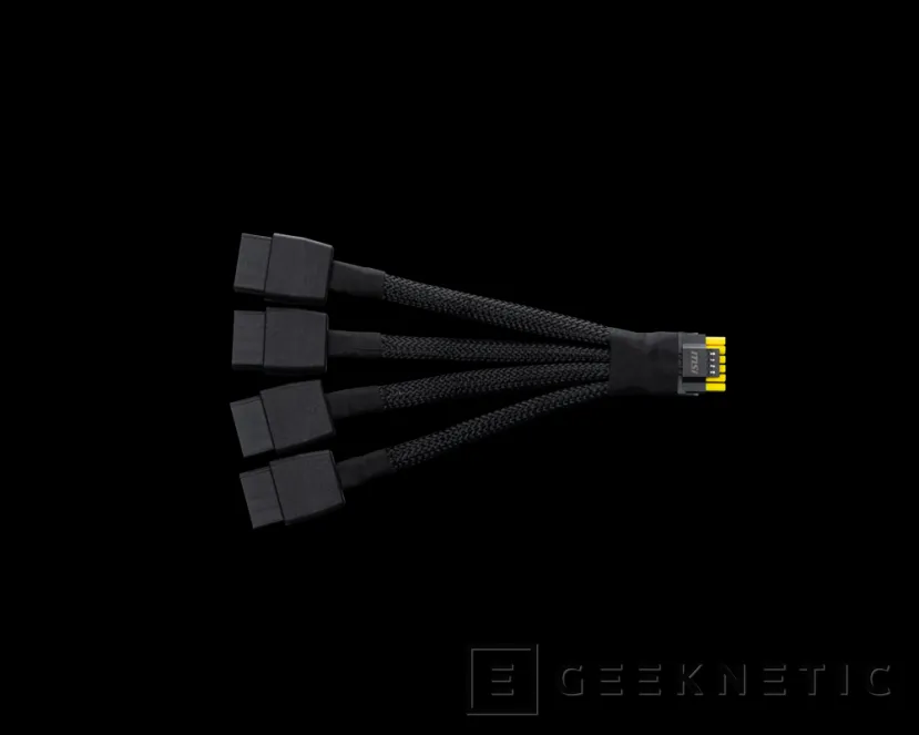 Geeknetic MSI incluirá adaptadores de 16 pines con el conector en color amarillo para asegurar su correcta inserción 1