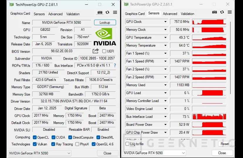 Geeknetic NVIDIA GeForce RTX 5090 FE Review 21