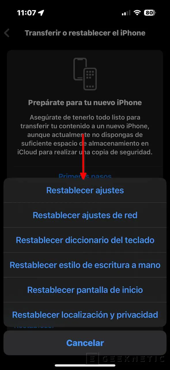 Geeknetic Cómo Formatear un iPhone para borrar todos los datos 10