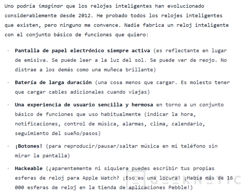 Geeknetic Pebble resurge de sus cenizas y volverán a lanzar smartwatches de tinta electrónica y alta autonomía 3