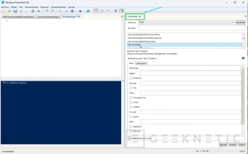 Geeknetic ¿Cómo buscar y usar comandos en Powershell? 1