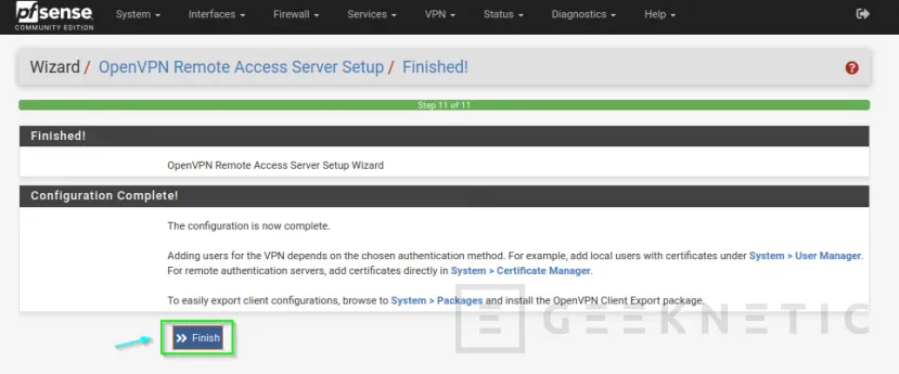 Geeknetic Cómo configurar una VPN con PFSense para acceso a Máquinas Virtuales 15